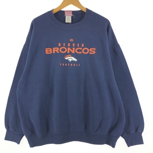 古着 NFL DENVER BRONCOS デンバーブロンコス プリントスウェットシャツ トレーナー メンズXXL /eaa360982 【SS2403】