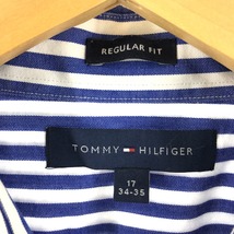 古着 トミーヒルフィガー TOMMY HILFIGER REGULAR FIT 長袖 ストライプシャツ メンズXXL /eaa366800 【SS2403】_画像3