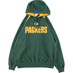 古着 NFL TEAM APPAREL NFL GREEN BAY PACKERS グリーンベイパッカーズ スウェットプルオーバーパーカー メンズXL /eaa363339 【SS2403】