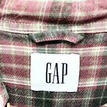 古着 ギャップ GAP 長袖 ボタンダウン フランネルチェックシャツ メンズXL /eaa384997 【SS2403】_画像3