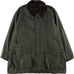 古着 バブアー Barbour BORDER ボーダー ワックスコットン オイルドジャケット メンズXXL /eaa384140 【SS2403】