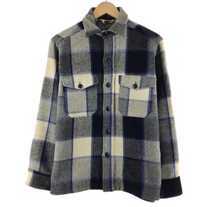 古着 70年代 ウールリッチ WOOLRICH チェック柄 ウールボックスシャツ メンズM ヴィンテージ /eaa367003 【SS2403】