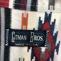 古着 GITMAN BROS ネイティブ柄 総柄 長袖 シャモアクロスシャツ USA製 メンズXL /eaa367474 【SS2403】_画像3