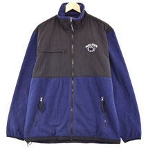 古着 WEATHERPROOF PENNSYLVANIA STATE ペンシルバニア州立大学 カレッジ ナイロンxフリースジャケット メンズL /eaa379064 【SS2403】_画像1