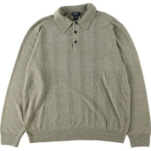 古着 DOCKERS 襟付き アクリルニットセーター メンズXL /eaa361259 【SS2403】