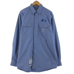 古着 カーハート Carhartt 長袖 ボタンダウン ワークシャツ メンズXL /eaa368945 【SS2403】