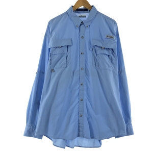 古着 コロンビア Columbia PFG ボタンダウン 長袖 フィッシングシャツ メンズXL /eaa369822 【SS2403】