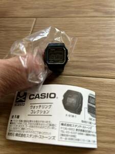 (送料無料) カシオ ウォッチリングコレクション　F-91W-1 ガチャ　CASIO 新品　未使用　チープカシオ　カプセルトイ　　指輪型