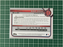 ★TOPPS MLB 2022 BOWMAN #BP-58 BLAZE JORDAN［BOSTON RED SOX］ベースカード「PAPER PROSPECTS」★_画像2