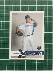 ★EPOCH 2022 NPB プロ野球カード #393 長谷川威展［北海道日本ハムファイターズ］レギュラーカード ルーキー「RC」★