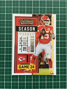 ★PANINI 2020 NFL CONTENDERS #2 PATRICK MAHOMES II［KANSAS CITY CHIEFS］ベースカード「SEASON TICKET」★