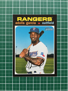 ★TOPPS MLB 2020 HERITAGE HIGH NUMBER #630 ガルシア／ADOLIS GARCIA［TEXAS RANGERS／読売ジャイアンツ／巨人］ベースカード★