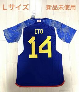 サッカー日本代表ユニフォーム #14 ITO (伊東 純也) Lサイズ