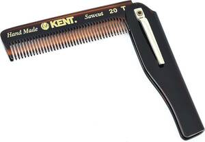 KENT kent portable men's folding type comb 20T small . comb width stop pin attaching England made 