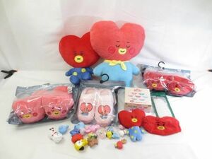 【まとめ売り 中古品】 韓流 防弾少年団 BTS V テテ テヒョン BT21 TATA スリッパ ぬいぐるみ 等 グッズセット