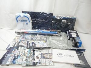 【同梱可】中古品 タレントグッズ 野球 Lions 埼玉西武ライオンズ タペストリー トートバッグ DVD 等 グッズセット