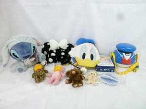 【同梱可】中古品 ディズニー スティッチ ドナルド 他 ポップコーンバケット ぬいぐるみ 等 グッズセット