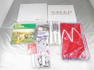 【中古品 同梱可】 SMAP タオル 写真集 ペンライト 等 LIVE TOUR 2012 GIFT of SMAP 他 グッズセット