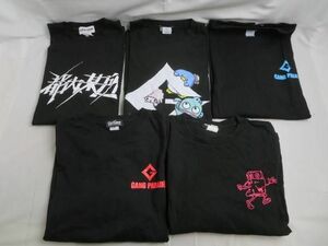 【同梱可】中古品 アイドル GaN Gee NOW HERE NOT GANG Tシャツ 5点 グッズセット