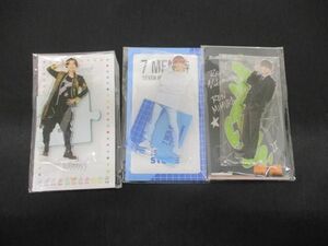 【中古品 同梱可】 7 MEN 侍 中村嶺亜 アクリルスタンド 恋の病と野郎組 2 他 3点 グッズセット