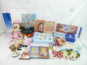 【同梱可】中古品 ディズニー ミッキー ミニー 他 お菓子缶 ポップコーンバケット ガイドブック 等 グッズセット