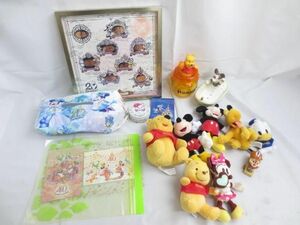 【同梱可】良品 ディズニー プーさん 他 20周年 メザスタ ティッシュケース ぬいぐるみ 等 グッズセット