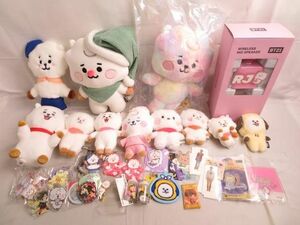 【同梱可】中古品 韓流 防弾少年団 BTS JIN ジン BT21 RJ ぬいぐるみ マイクスピーカー ラバーバンド 等 グッズセッ