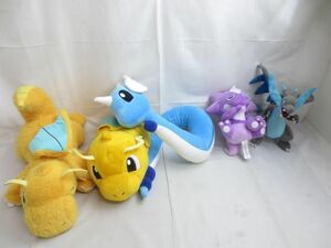 【同梱可】中古品 ホビー ポケットモンスター メガリザードン エレズン カイリュー 他 ぬいぐるみ 5点 グッズセット