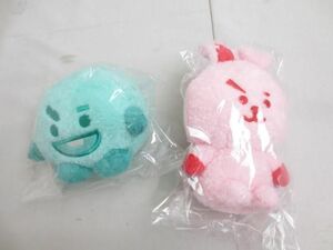 【同梱可】未開封 韓流 防弾少年団 BTS BT21 COOKY SHOOKY 5周年記念 レインボーカラー ぬいぐるみ 2点 グッズセット