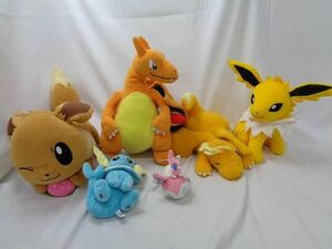 【同梱可】中古品 ホビー ポケモン のみ イーブイ ニンフィア リザードン カイリュウ 他 ぬいぐるみ グッズセット