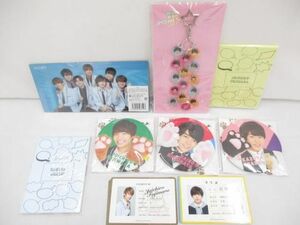 【中古品 同梱可】 なにわ男子 Concert 2018 Happy New ワン Year 缶バッジ 他 クリアファイル キーホルダー 等 未開