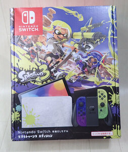 中身は美品 任天堂 Nintendo Switch 有機ELモデル スプラトゥーン 3 エディション HEG-S-KCAAA 中古 D527