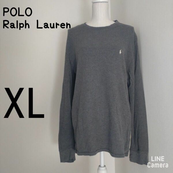 POLO　Ralph Lauren　長袖　セーター　グレー　メンズ　XLサイズ