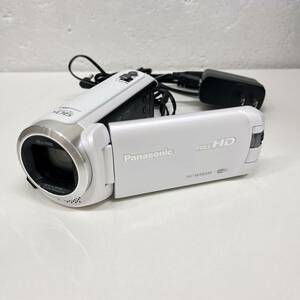 【C-22389】Panasonic パナソニック デジタルハイビジョン ビデオカメラ HC-W585M ホワイト 白 2018年製 通電確認済み 保管品