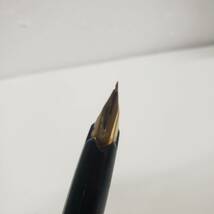 【C-22719】1円スタート MONTBLANC モンブラン 220 ペン先 K14 585 14金 万年筆 筆記用具 文房具 ブラック系×ゴールド系_画像4