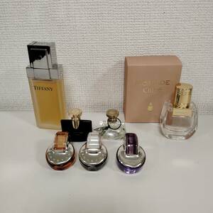 【F-14283a】香水7点おまとめ出品 BVLGARI Chloe20ｍｌ Tiffany50ｍｌ 残9割 ニオイ移り無 現状品