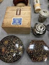 【SYC-2490YY】1円スタート 焼き物 陶器など おまとめ 花瓶 土瓶 茶碗 阿蘇焼 若狭塗 他 詳細写真参照 一部破損有 保管品_画像6