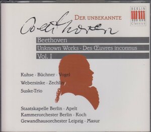 Beethoven　ベートーヴェン : The Unknown Beethoven Vol.1　【3枚組】 ★中古輸入盤 /0091312BC/240126