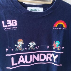 laundry ランドリー M Tシャツ 春 紺 