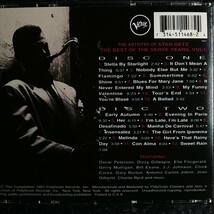 b（USA盤 2CD）スタン・ゲッツ　Stan Getz Best of Verve Years Vol 1_画像2