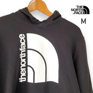 ノースフェイス プリント パーカー ブラック M メンズ ハーフドーム THE NORTH FACE ブラック 黒 フーディー hoodie