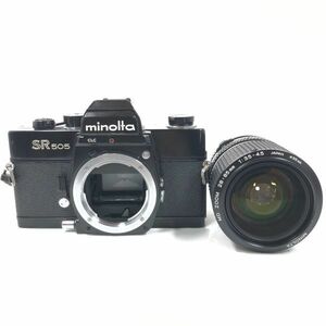 難あり Minolta ミノルタ SR505 ブラック + MD ZOOM 28-85mm F3.5-4.5 フィルムカメラ 一眼レフ MF ズームレンズ #7891