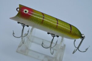  Old Heddon Lucky 13 Heddon Lucky13 L white Berry neck crack blow . eyes 