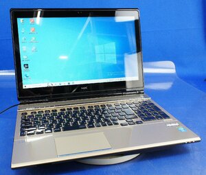 【OSライセンス無し】AC有 ゴールド 15.6 NEC LaVie L LL750/R/PC-LL750RSG/Core i7 4700MQ/メモリ8GB/HDD1TB/Win10 ノート F021202