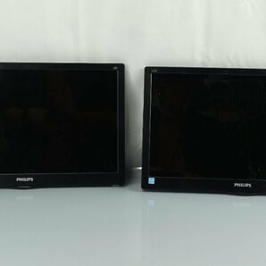 2台set 液晶モニタ スタンド無 15.6インチ PHILIPS 163V5LSB2/11 1366x768 ディスプレイ LCD PC モニター グレア フィリップス N020806の画像1