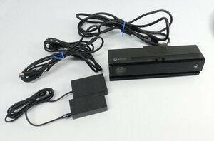 動作未チェック Microsoft XBOX ONE KINECT センサー 1520&アダプターセット 1637 1649/キネクト カメラ N022106