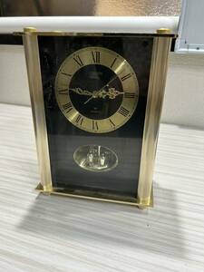 高級 CITIZEN シチズン 置き時計 置時計 ゴールド 金 リズム時計工業 日本製 　アンティーク SEIKO