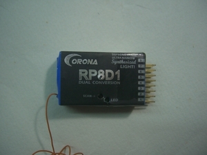 CORONA 受信機 RP8D1　72MHz 8チャンネル DUAL CONVERSION