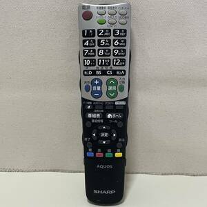 BB221【リモコン】214　動作確認済・保証付　SHARP テレビ リモコン GA835WJSA 　LC-40AE7/LC-46AE7/LC-52AE7