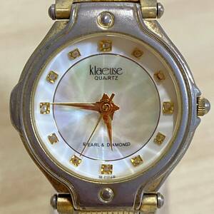 BB251【腕時計】Klaeuse クロイゼ PEARL＆DIAMOND カットガラス 腕時計 SK-217-LO メンズ　レディース　クォーツ